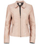 Women Pink Real Lambskin Classy Leather Jacket 1