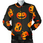 Halloween Pumpkins Design Bomber Jacket 1