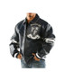 Men American Rebel Navy Blue Pelle Pelle Leather Jacket 1