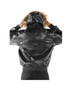 Men Pelle Pelle Nile Fur Black Leather Jacket