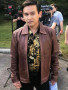 Camp Hideout 2023 Josh Inocalla Brown Leather Jacket