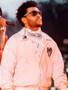 The Weeknd Coachella 2023 White Bomber Jacket