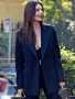 Emily Ratajkowski Street Fashion Black Blazer