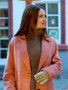 Zoe Moore A Heidelberg Holiday 2023 Pink Wool Coat