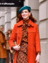 Anne Hathaway TV Series Modern Love Lexi Trench Orange Coat