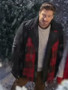 Tom Christmas Keepsake Daniel Lissing Black Wool Coat