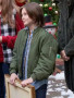 Logan Pierce Mystery on Mistletoe Lane 2023 Garrett Green Bomber Jacket