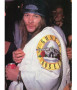 Guns N Roses Leather White Biker  Zipper Jacket