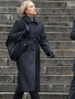 Kristin Scott Thomas Slow Horses Diana Taverner Grey Wool Coat
