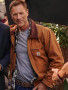 Aaron Eckhart The Bricklayer Brown Jacket