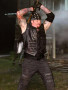 The Undertaker Boneyard Match Black Leather  Vest