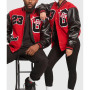 Goat 23 Red  Varsity Jacket
