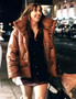 Cleo Brown Weak Layers Katie Burrell Puffer Jacket Cleo Brown Weak Layers Katie Burrell Puffer Jacket