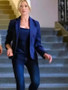 Katherine McNamara True Justice Family Ties Blue Blazer