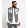 Cool Grey Varsity Jacket