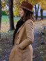 Autumn Reeser The Wedding Veil Inspiration Emma Di Stefano Wool Coat for women