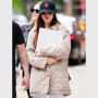 Materialists Set Dakota Johnson Beige Quilted Jacket for women