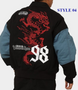 Loiter Racing Varsity Blue Jacket for men