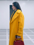 Demi Moore The Substance 2024 Elisabeth Sparkle Yellow Coat