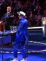 Democratic National Convention Roll Call 2024 DJ Cassidy Blue Suit for men
