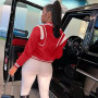 Nijah Brenea Kold X Windy Johnson Red Jacket for women