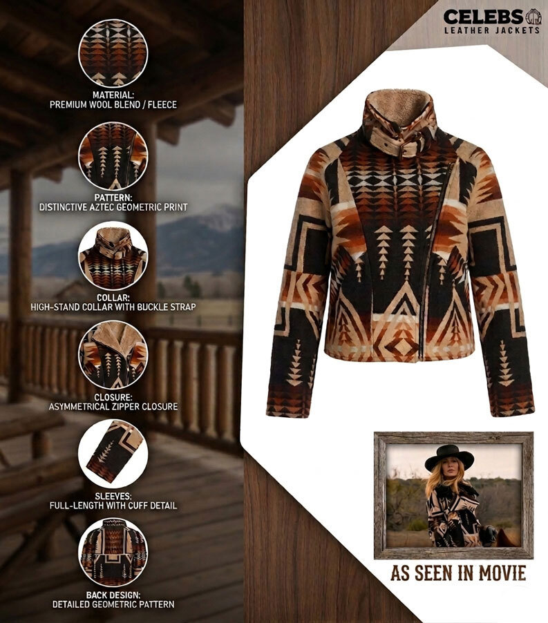 Product Details of Kelly Reilly Dutton Ranch Aztec Jacket