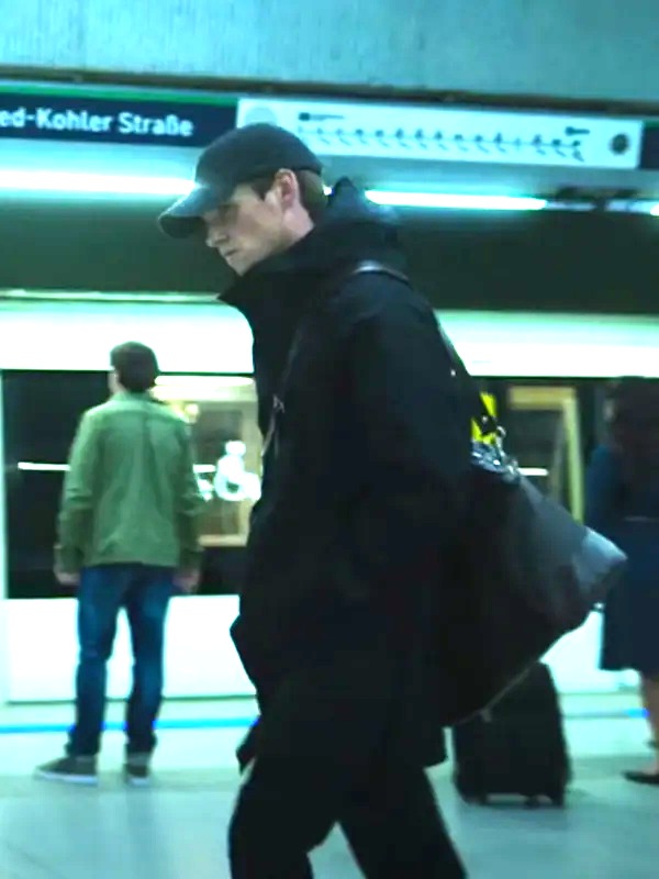 Eddie Redmayne The Day Of The Jackal Black Jacket