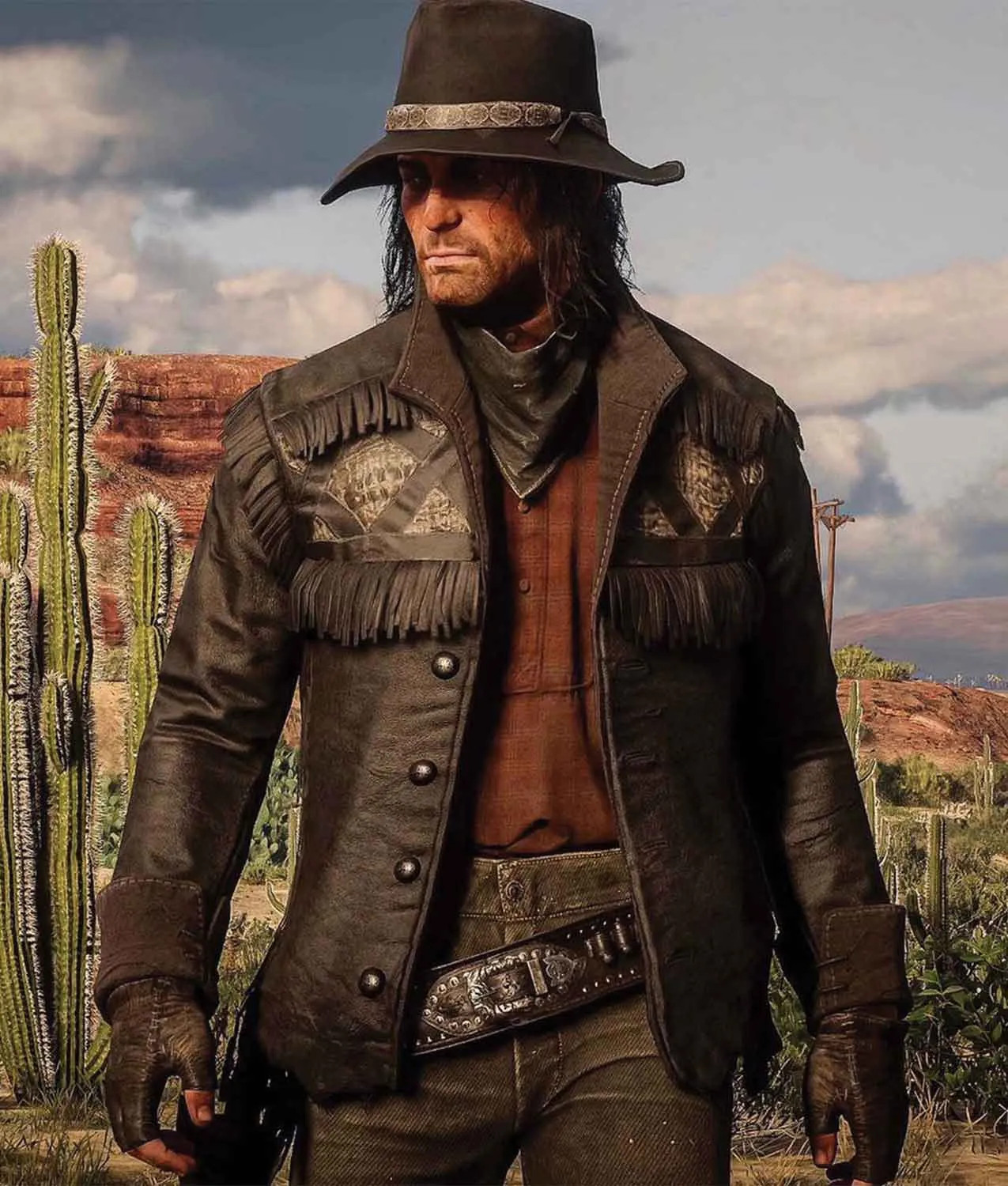 【PORTERNA】Noel two-way leather jacket Nuevo Paraiso Gunslinger RDR2 Leather Jacket