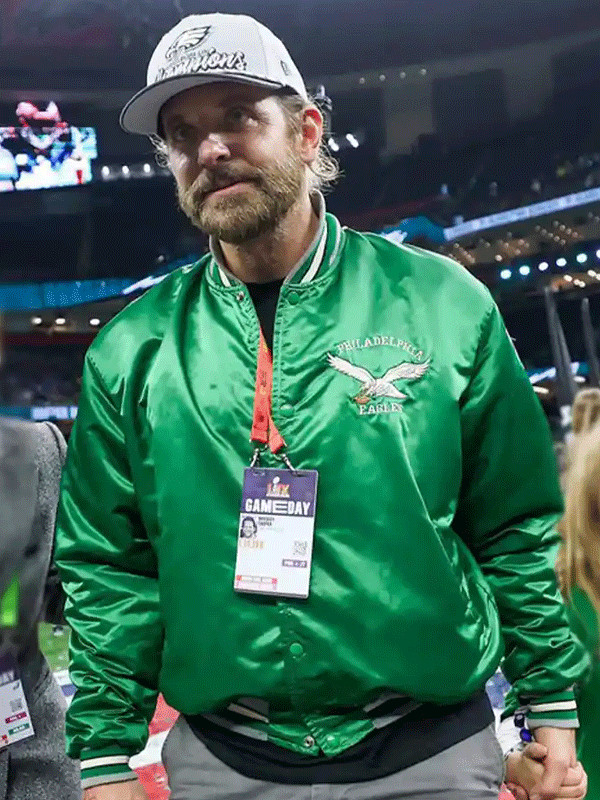 Bradley Cooper Super Bowl LIX 2025 Jacket