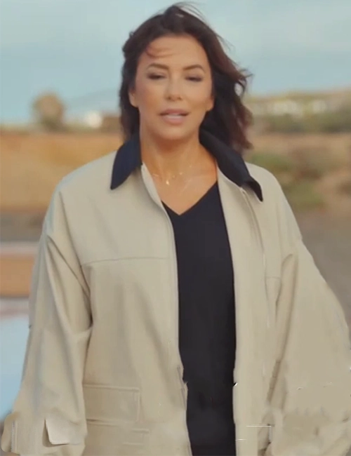Searching for Spain Eva Longoria 2025 Beige Jacket