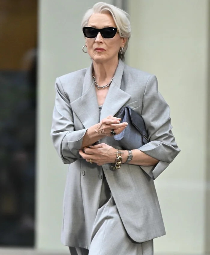 The Devil Wears Prada Miranda Priestly Grey Blazer