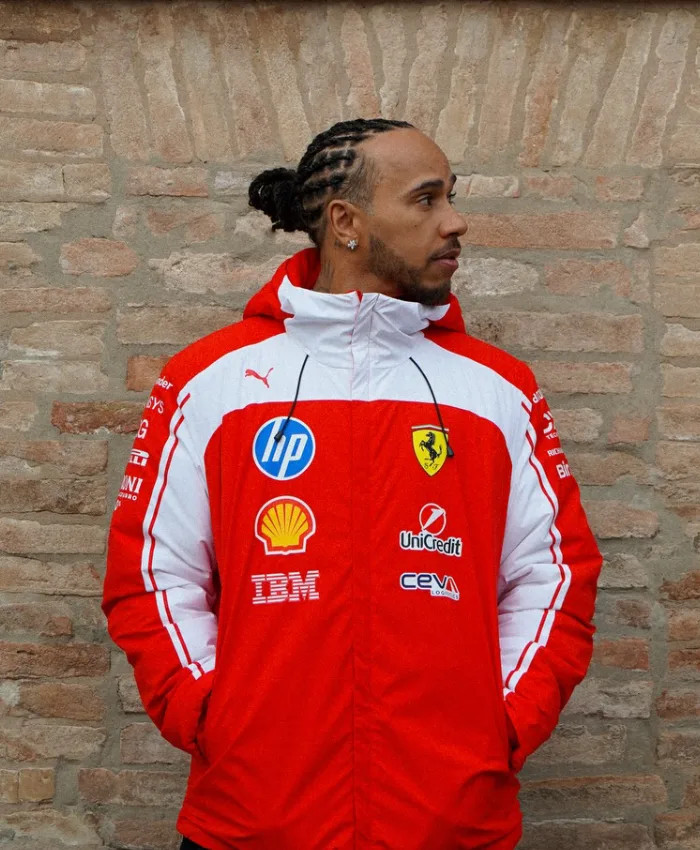 Lewis Hamilton Ferrari F1 SF-26 Racing Jacket | FREE SHIPPING