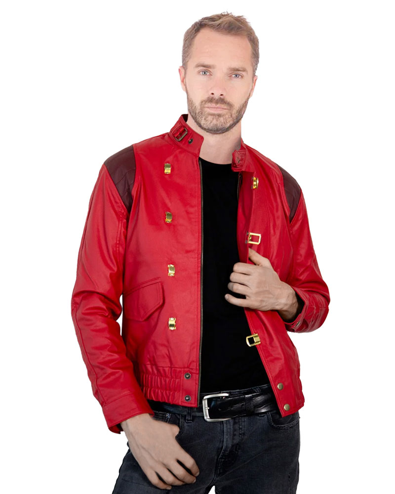 Akira Canada Red Biker Leather Jacket | CLJ