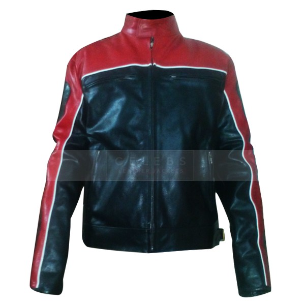 Mens Racer Motorcycle Leather Jacket | Street Fashion