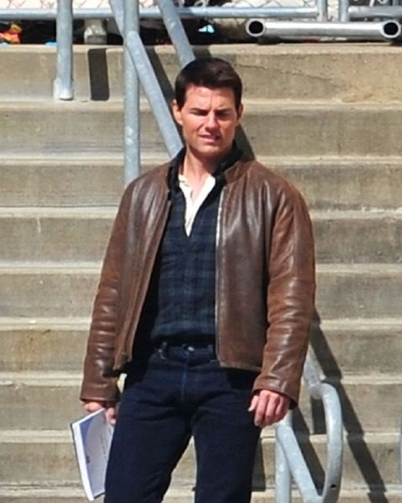 Jack Reacher Tom Cruise Brown Leather Jacket | CLJ