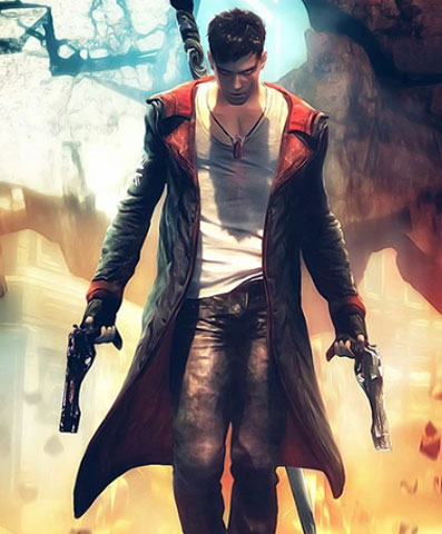 Devil May Cry 4 DMC4 Dante Pleather Jacket Trench Coat cosplay costume Full  Set