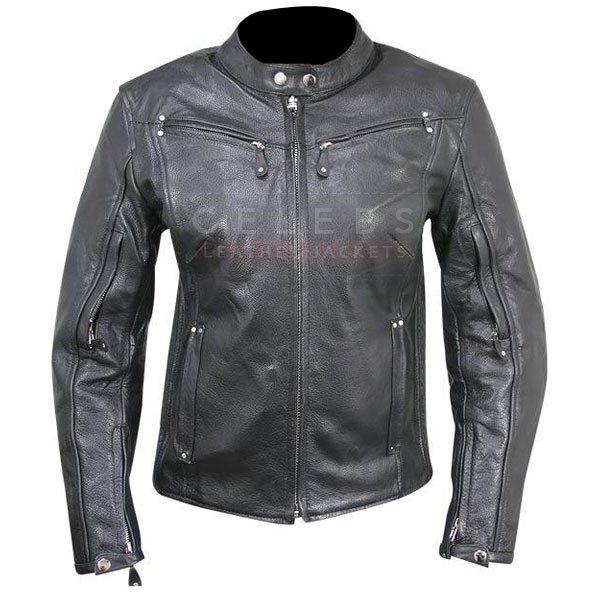 Ladies Armored Leather Motorcycle Jacket | CLJ