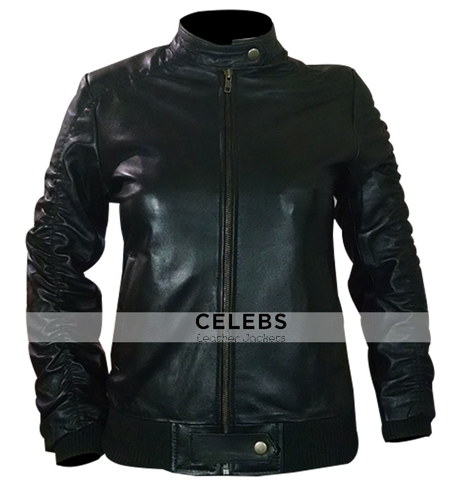 Vampire Diaries Elena Gilbert Nina Dobrev Leather Jacket