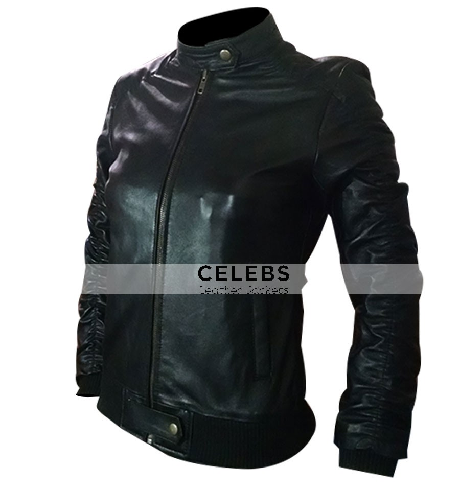 Vampire Diaries Elena Gilbert Nina Dobrev Leather Jacket