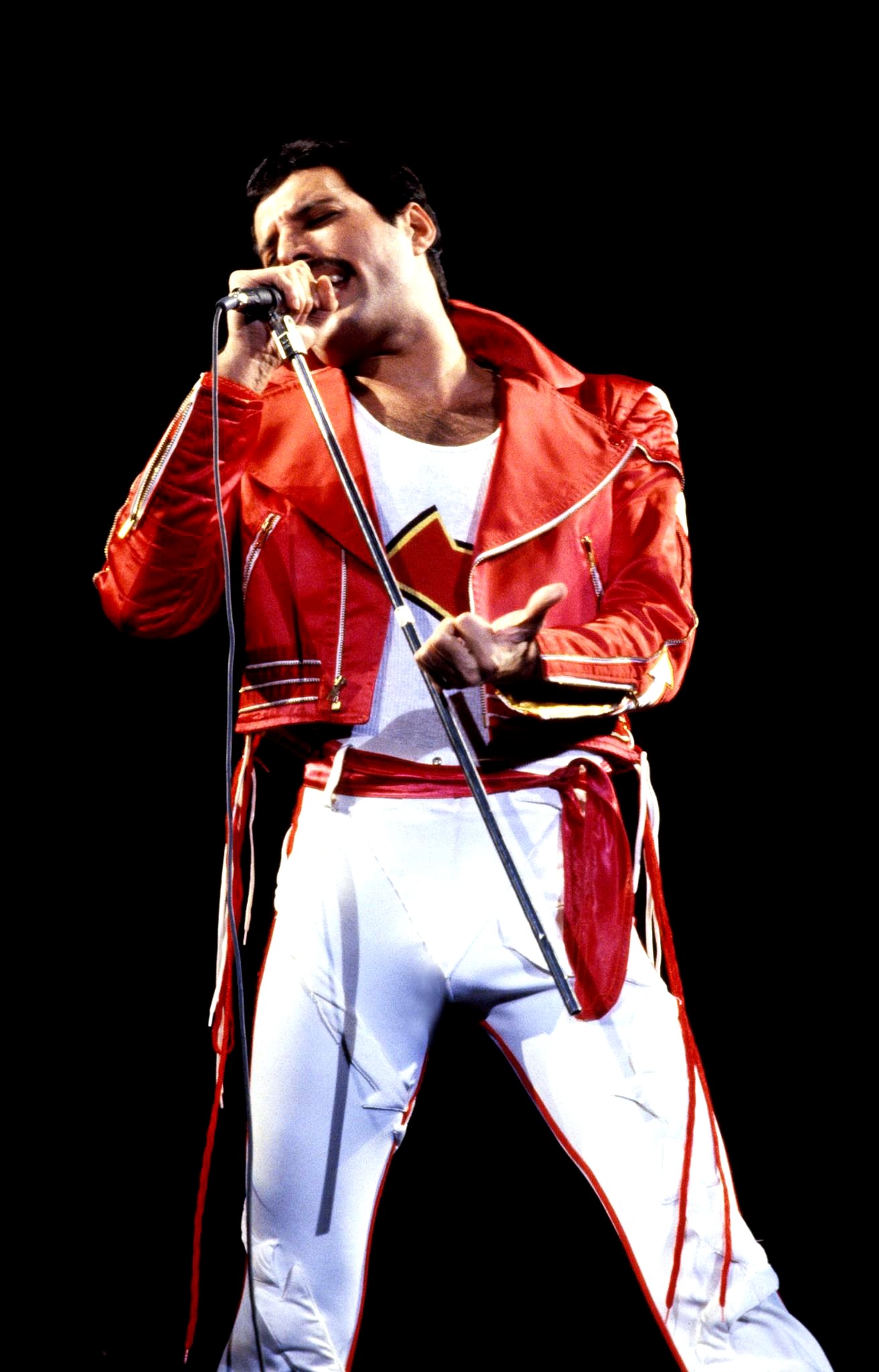 Freddie Mercury Concert Red Leather Jacket | CLJ