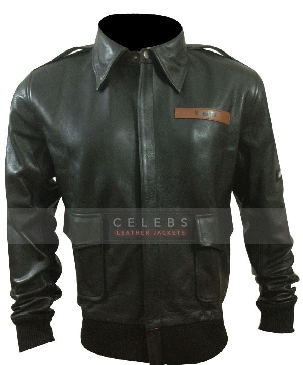Steve McQueen Hilts Great Escape Pilot Bomber Jacket1