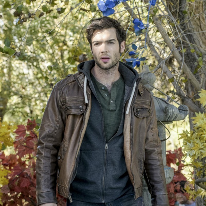 The Curse of Sleeping Beauty Ethan Peck Brown Jacket CLJ