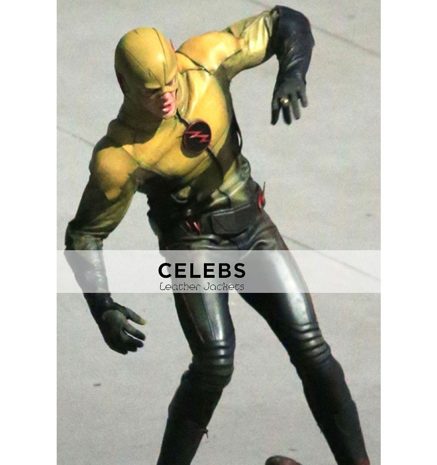 reverse flash leather jacket