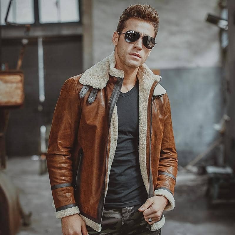 Mens Winter Top Trend Shearling Jacket | CLJ