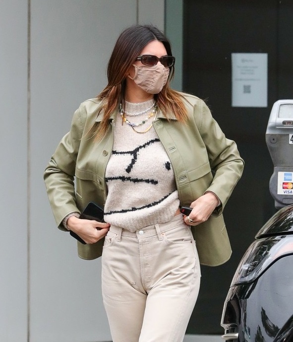 Kendall Jenner Beverly Hills Green Jacket