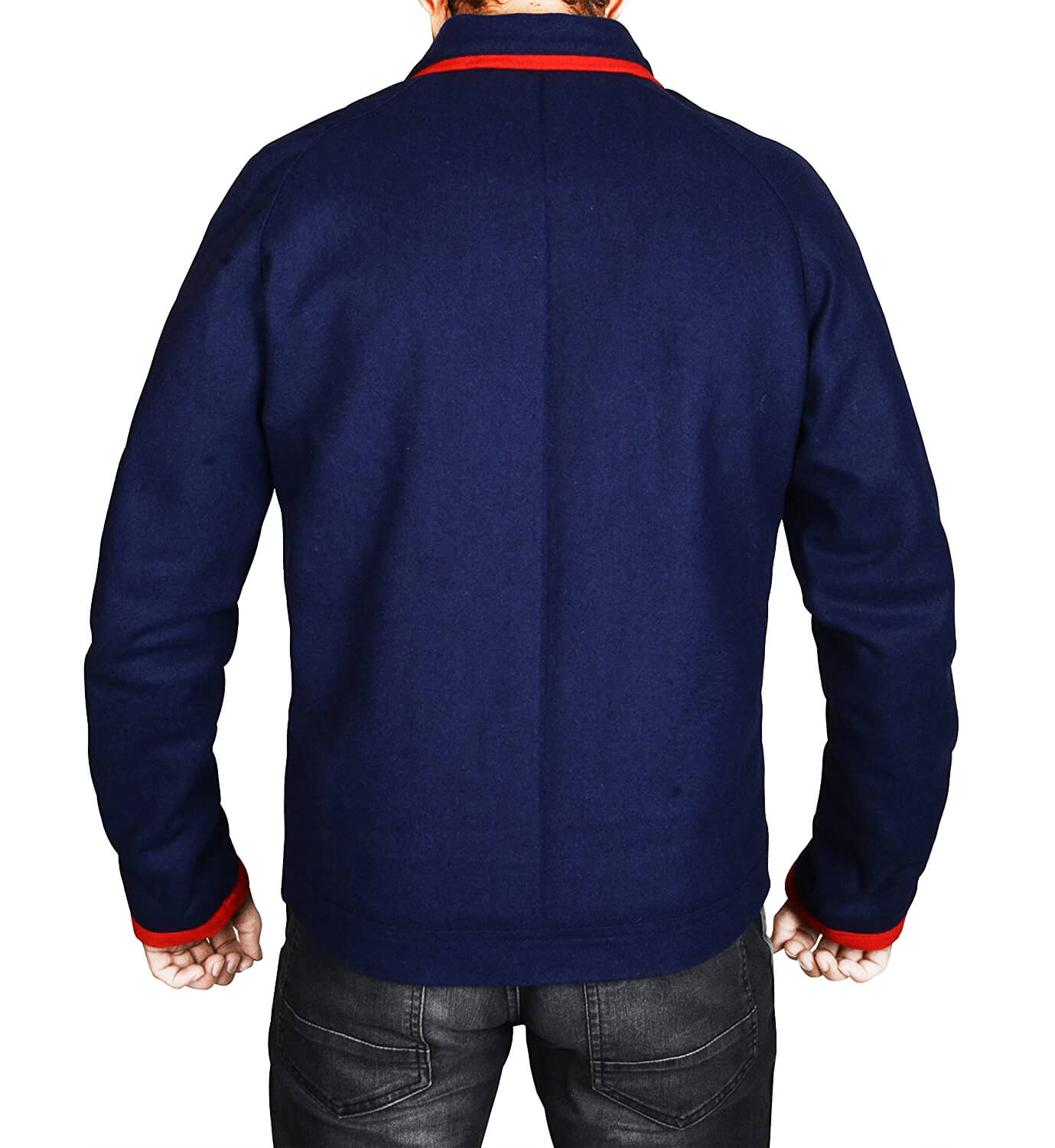 USA Leather Factory Ted Lasso Jason Sudeikis Blue Velvet Jacket