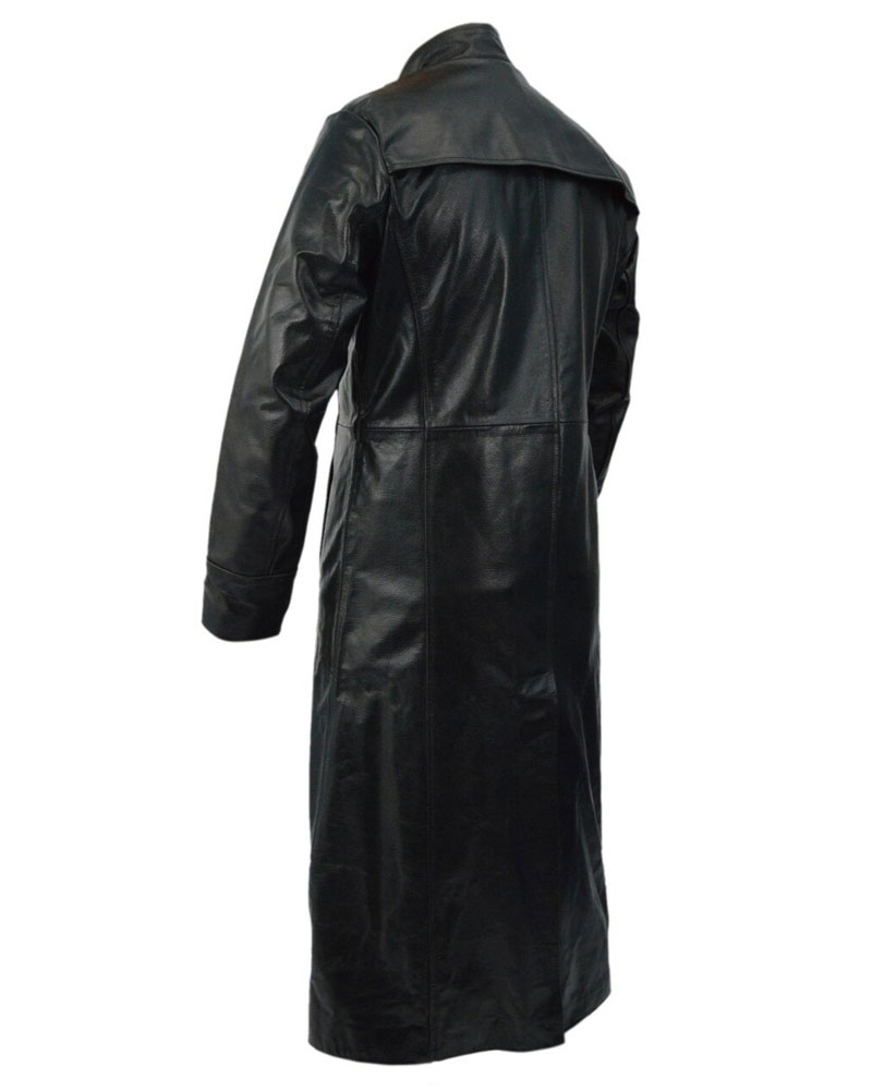 Keanu Reeves Matrix Neo Leather Trench Coat | CLJ