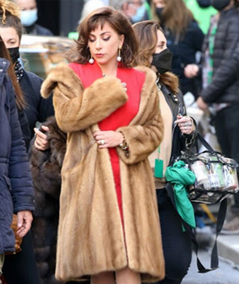 House of Gucci Lady Gaga Fur Coat
