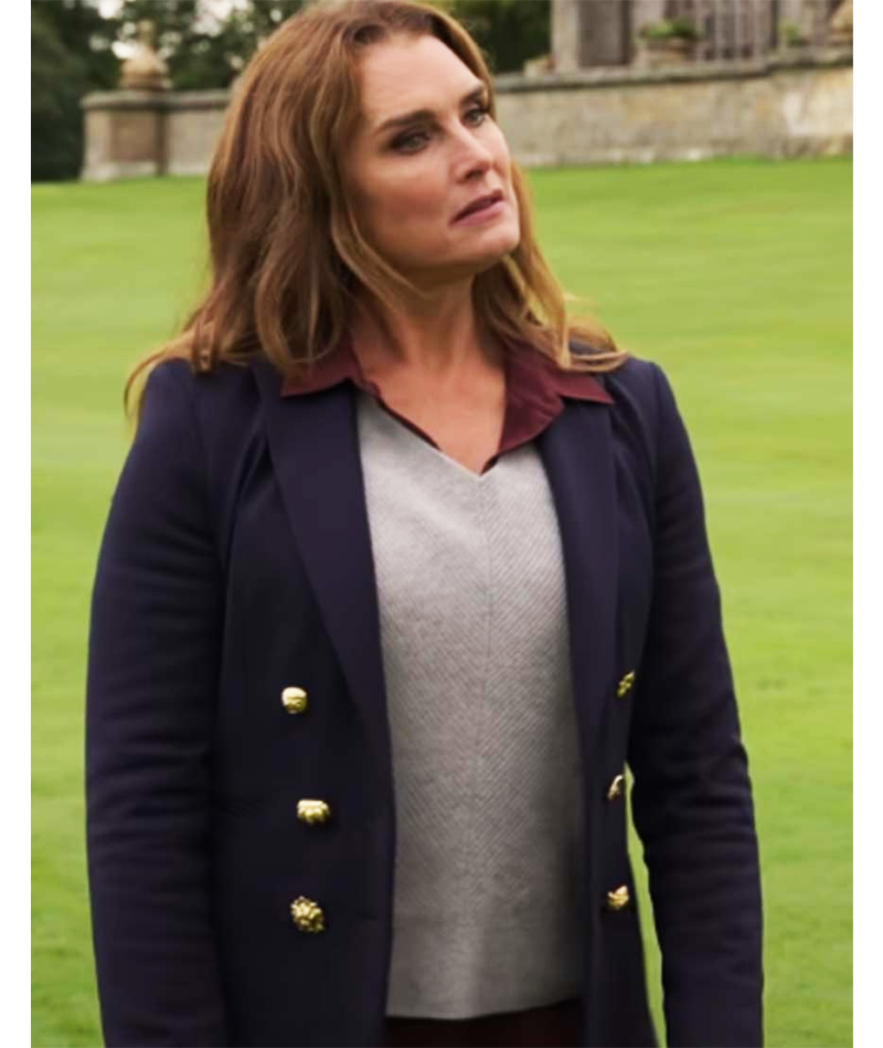 A Castle For Christmas Brooke Shields Blue Blazer