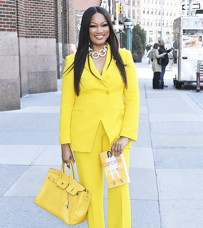 Garcelle Beauvais Canary Yellow Cotton Coat 2022